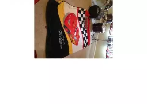 Cars, Lightening McQueen Bedding and Curtains